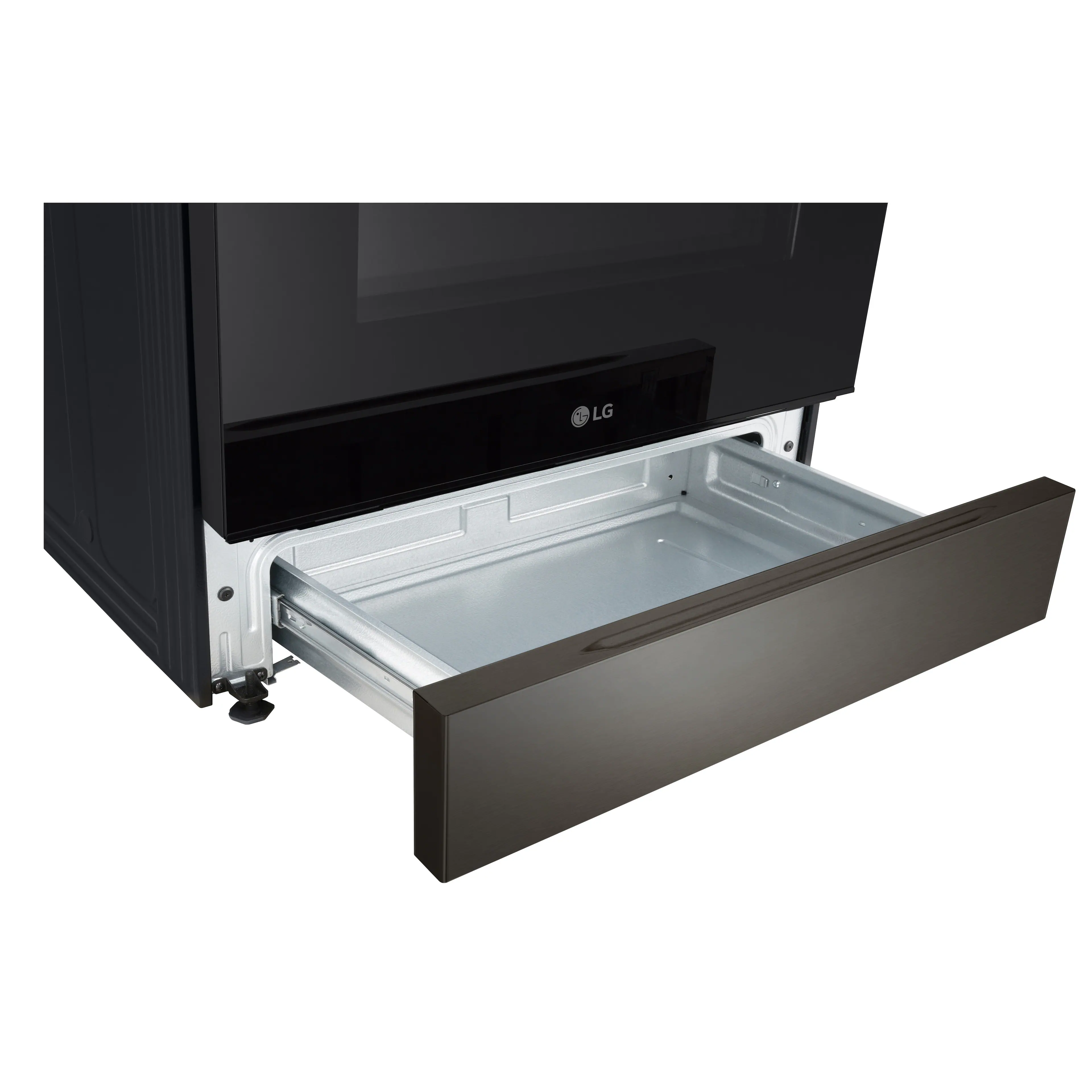 Alt View 16. LG - 6.3 Cu. Ft. Slide-In Electric True Convection Smart Range with Air Fry and Premium Handle - PrintProof Black Stainless Steel.