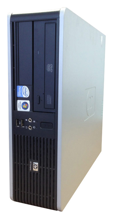  HP - Refurbished Compaq Desktop - 4GB Memory - 320GB Hard Drive - Silver/Black
