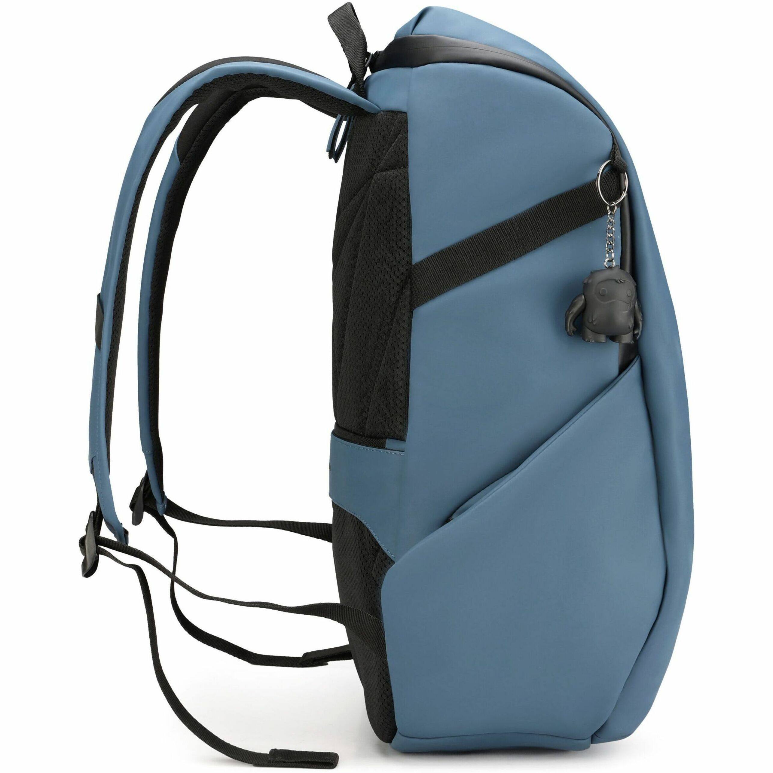 Alt View 13. Swissdigital Design - LAMONE L LED TSA-Friendly Water-Resistant Backpack With USB Charging Port  RFID Protection and Fits Up to 16″ Laptop - Dark Blue.