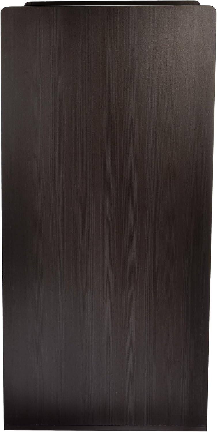 Left. Alpine Industries - 40 Gallon Wood Food Tray Top Trash Can Receptacle Enclosure - Black.