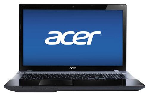 Front Standard. Acer - 17.3" Laptop - Intel Core i7 - 12GB Memory - 1TB Hard Drive - Black.