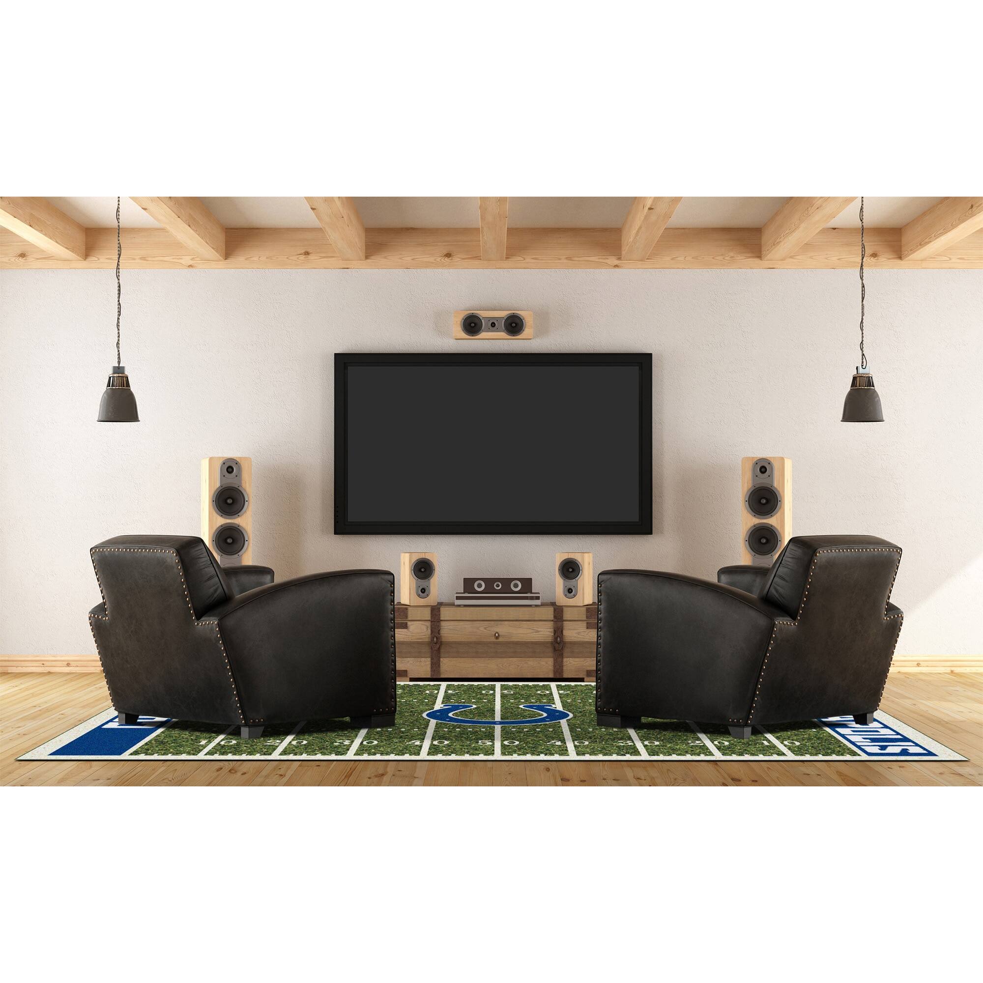 Alt View 1. Imperial - Indianapolis Colts 5'4'' x 7'8'' Home Field Rug - Multicolor.
