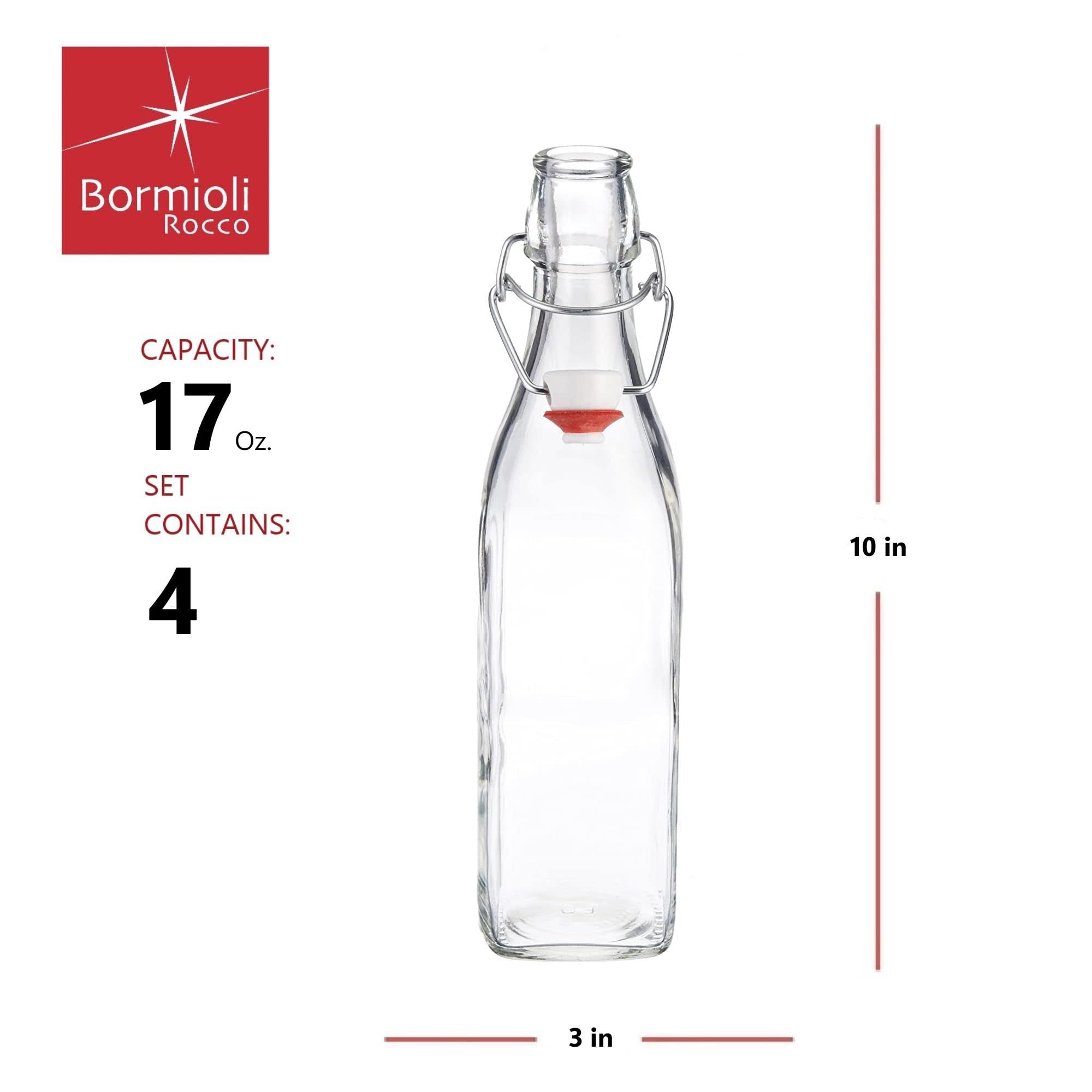 Bormioli Rocco CAPACITY: 17 Oz. SET CONTAINS: 4 10 in 3 in