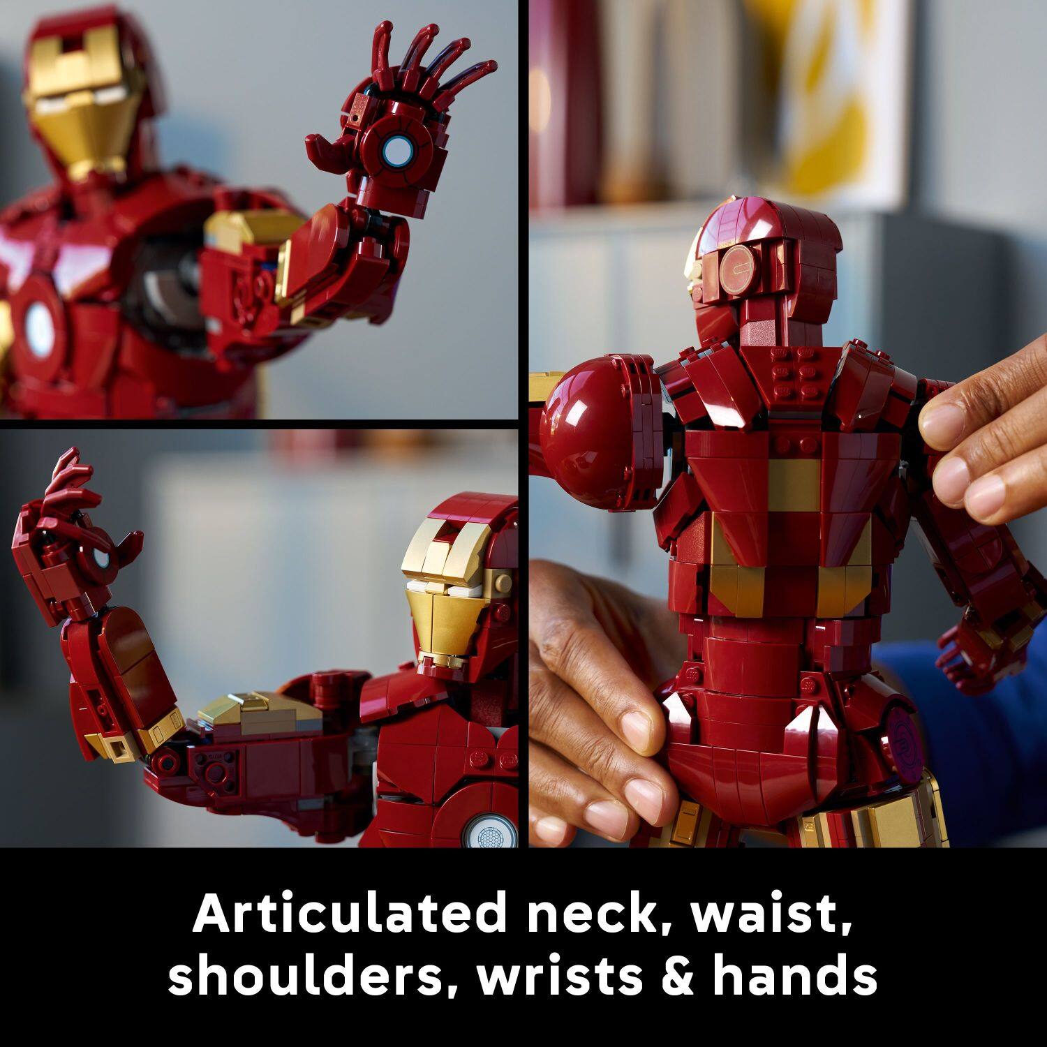 Articulated neck, waist, shoulders, wrists & hands