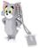 Front. EMTEC - Tom and Jerry 8GB USB 2.0 Flash Drive - Gray/White/Black.