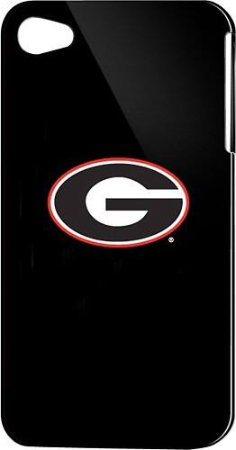 Front Standard. Tribeca - University of Georgia Hard Shell Case for Apple® iPhone® 4 - Black.