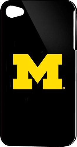 Front Standard. Tribeca - Michigan Hard Shell Case for Apple® iPhone® 4 - Black.