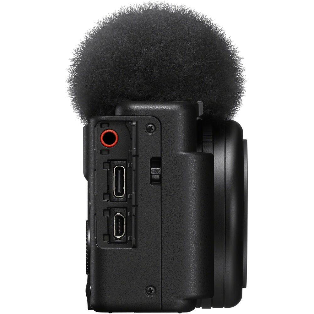 Alt View 6. Sony - Sony ZV-1F Vlogging Camera with Vlogger Accessory Kit (Black) - White.