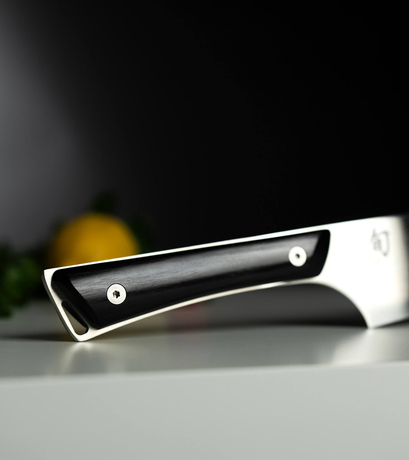 Alt View 4. Shun - Kazahana Chef’s Knife, 8 Inch - Silver.