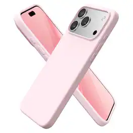 Ornarto - for iPhone 18 Pro Max Case 6.9", Liquid Silicone Soft Gel Rubber Shockproof Protective Case - Chalk Pink