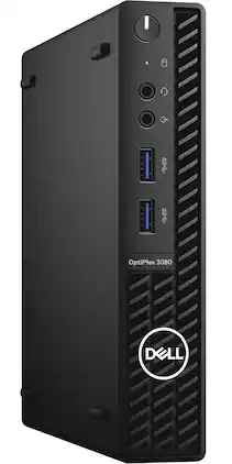 Dell - Refurbished Excellent - OptiPlex 3080 Mini Desktop (i5-10500T, 8GB, 500GB HDD, Intel UHD 630, Win 10 Pro) - Black