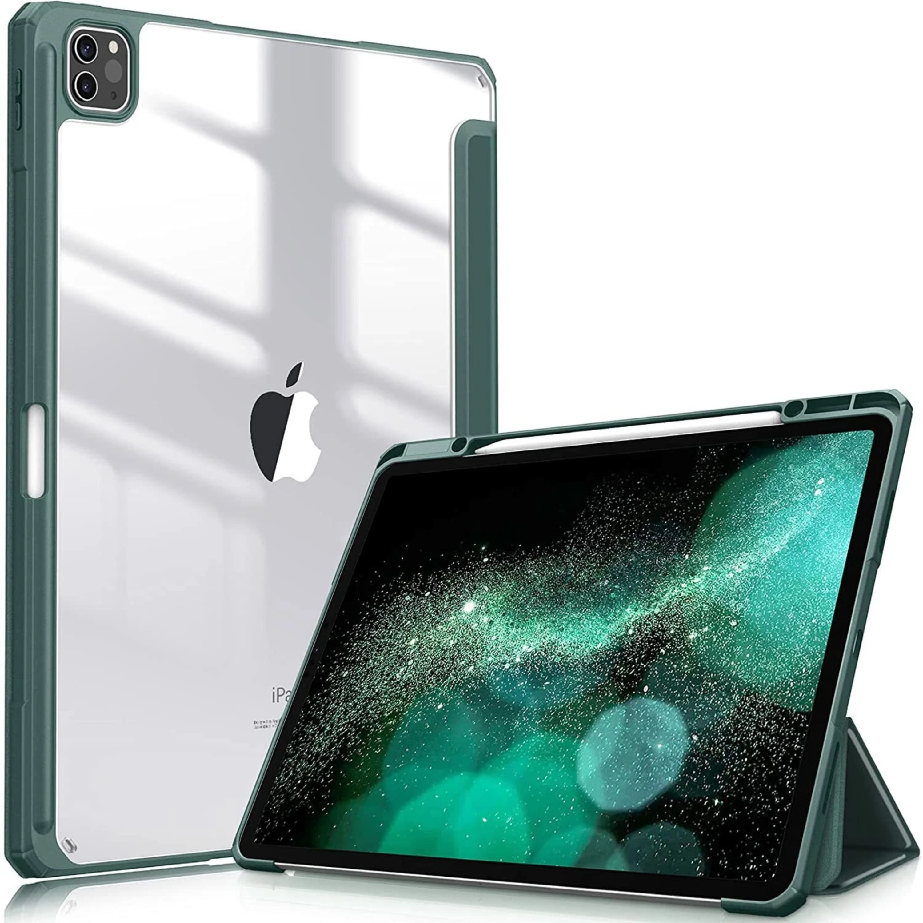 Kitcheniva - Slim Shockproof Stand Case For iPad Pro 12.9 Inch 6th 5th And 4th Generation - Midnight Green