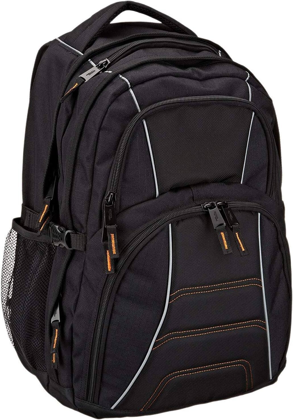 Front. ZUQIETA - ZUQIETA Basics Laptop Backpack Fits Up to 17-Inch Laptops, Black - Black.