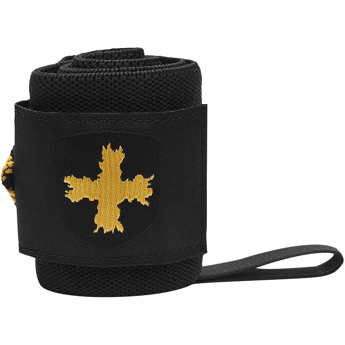 Alt View 1. Harbinger - Harbinger 18" Red Line Weight Lifting Wrist Wraps - Black/Gold - Black/Gold.