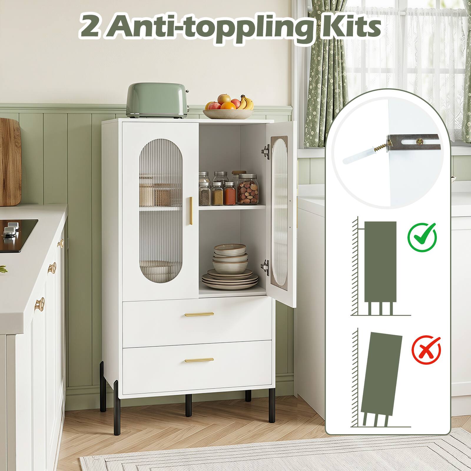 2 Anti-toppling Kits
