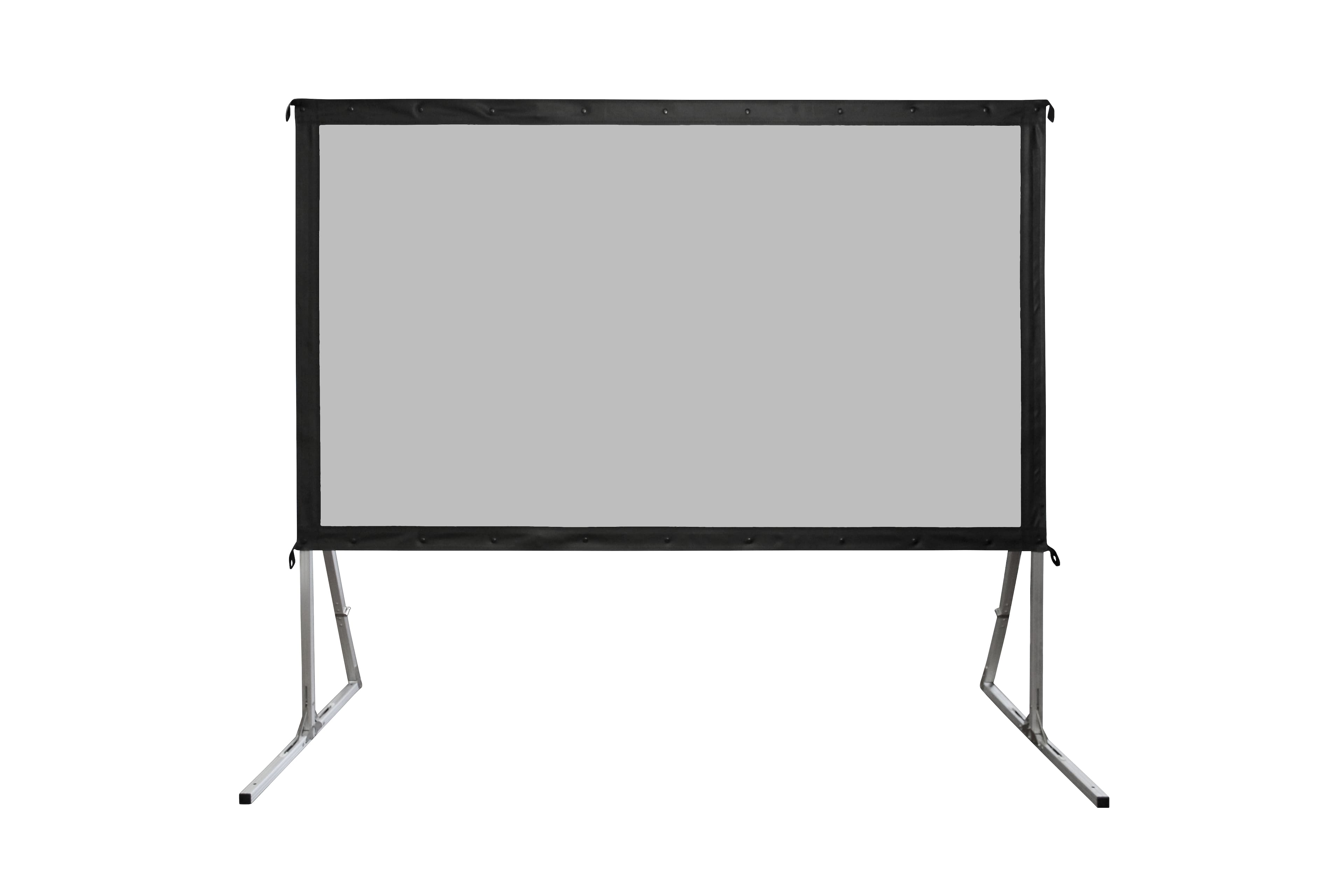 Front. Elite Screens - Yardmaster plus 135" Outdoor Self Standing Projector Screen - Silver.