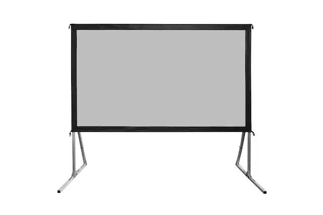 Front. Elite Screens - Yardmaster plus 135" Outdoor Self Standing Projector Screen - Silver.