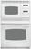 Front Standard. GE - Profile 30" Single Electric Wall Oven with Built-In Microwave - White-on-White.