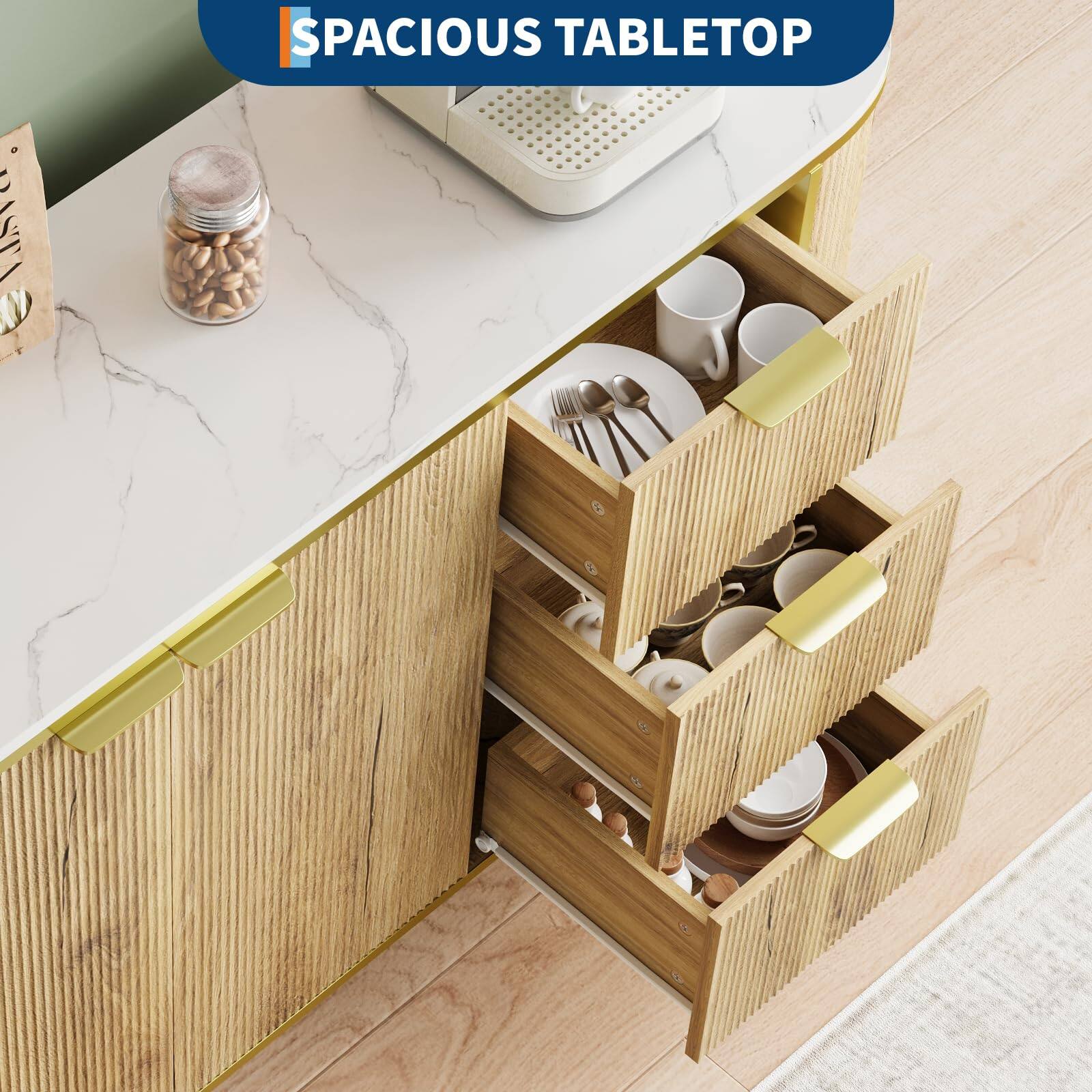 SPACIOUS TABLETOP