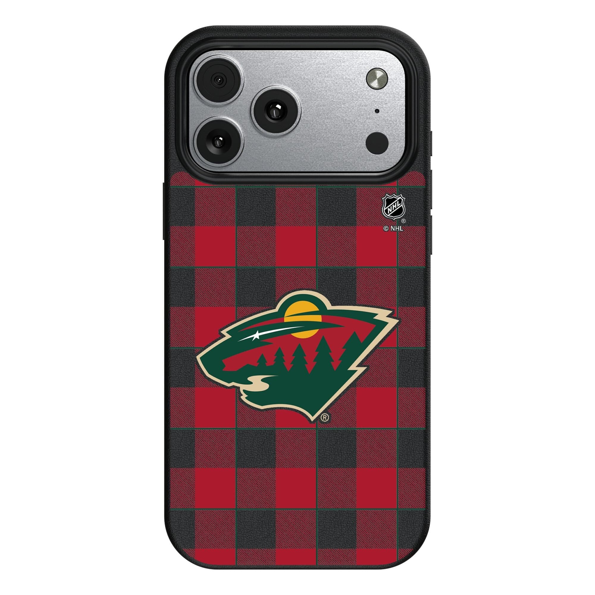 Keyscaper - NHL - Minnesota Wild Plaid iPhone Magnetic Bump Case - 17 Pro Max - Black price history on PriceWatchPro
