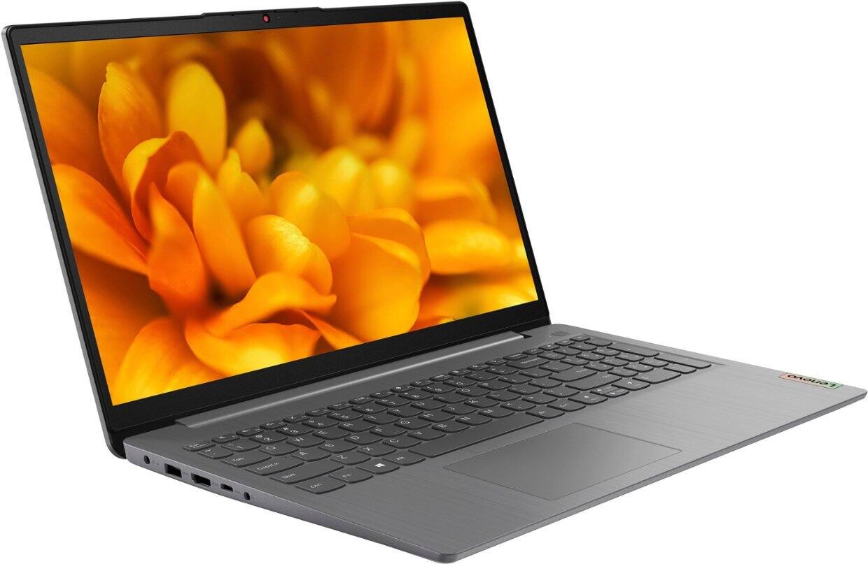 Alt View 1. Lenovo - Lenovo Ideapad 3i 82H803SDUS Laptop, i3-1115G4, 8GB, 256GB SSD, 15.6" TN Full HD (1920x1080), Intel UHD, Win 11H S-Mode - Arctic Gray.
