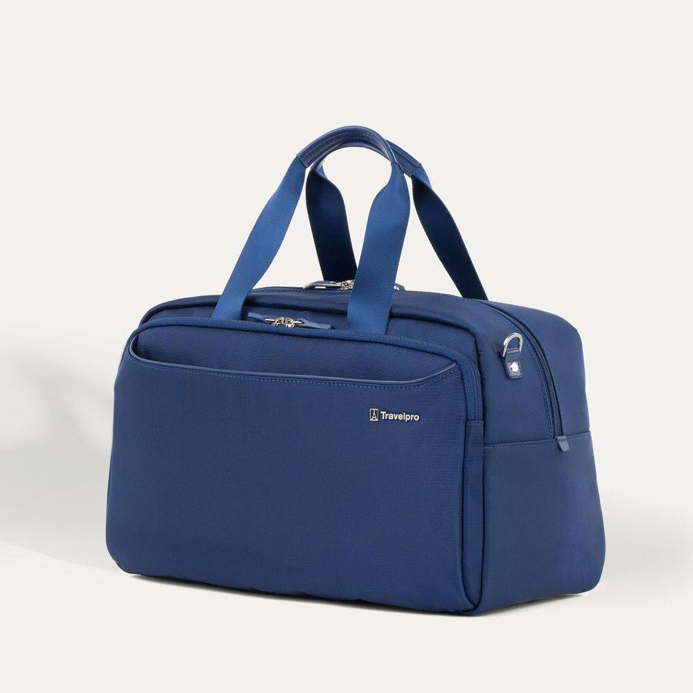 Angle. Travelpro - Travelpro Versapack + Softside Carry-On & Underseat Travel Tote Bag Luggage Set - Estate Blue.
