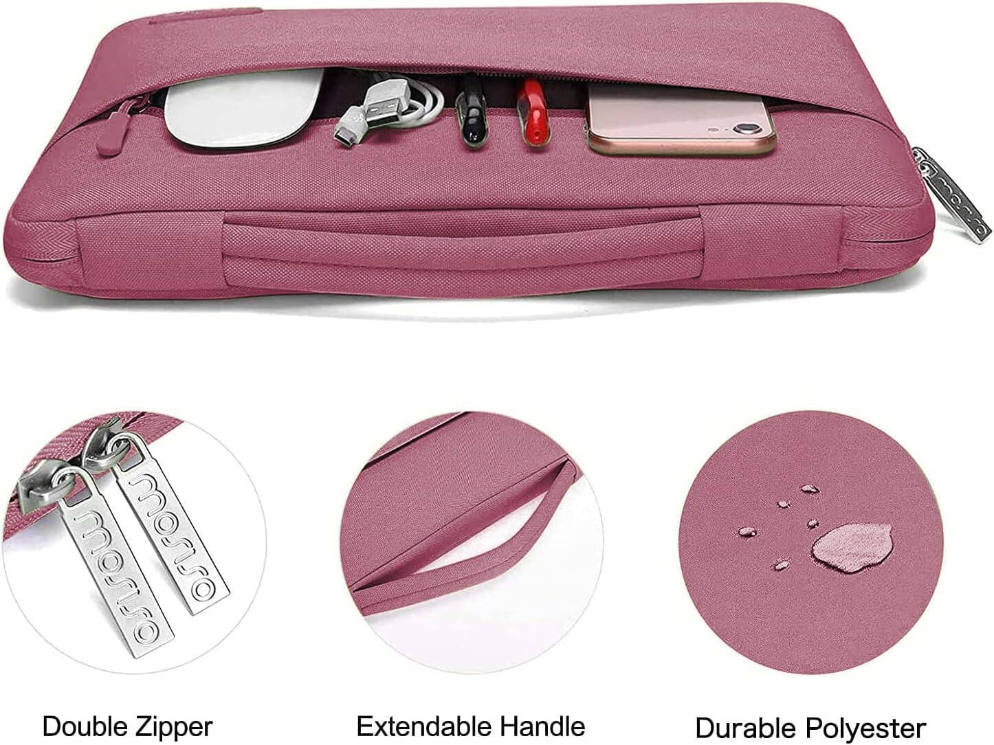 marve
mosiso manso Double Zipper
Extendable Handle
Durable Polyester