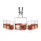 Front. Jay Import - Daphne Copper 5 Pieces Whiskey Set - Copper.