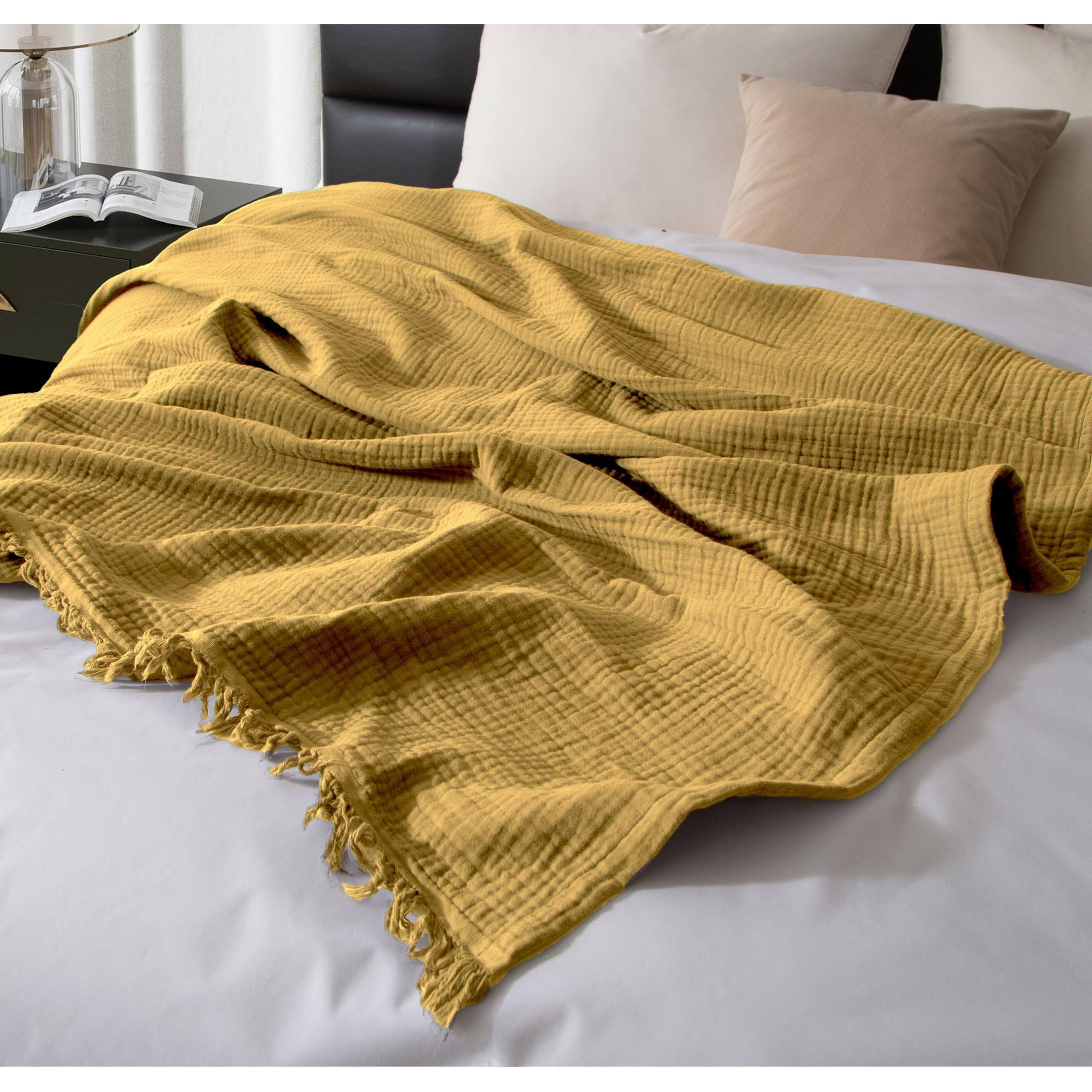 Mustard Yellow-Throw