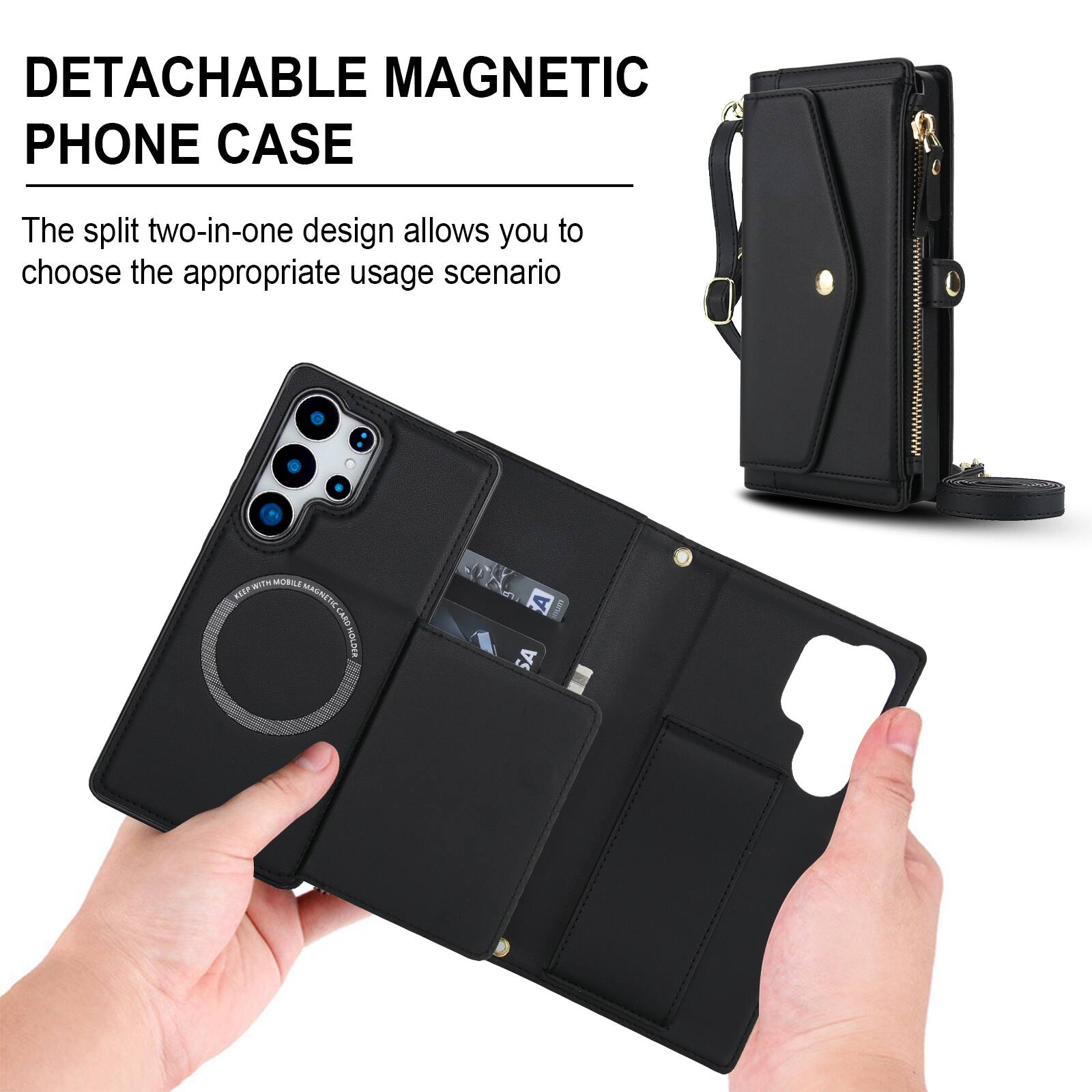 DETACHABLE MAGNETIC PHONE CASE

The split two-in-one design allows you to choose the appropriate usage scenario.