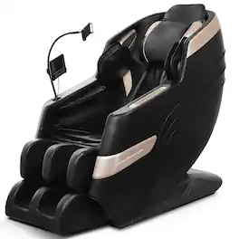 Ropilly - Zero Gravity Massage Chair Full Body Air Pressure - Black