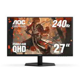 AOC - 27" Q27G42ZE IPS, QHD, 240Hz, G-Sync Compatible, Gaming Monitor - Black