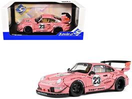 2020 RWB Bodykit #23 " Pig" with Graphics 1/18 Diecast Model Car by Solido - Pink
