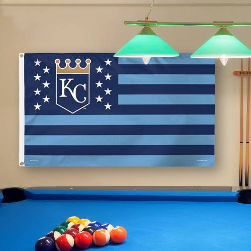WinCraft - Kansas City Royals Deluxe Stars & Stripes 3' x 5' Flag - Multicolor