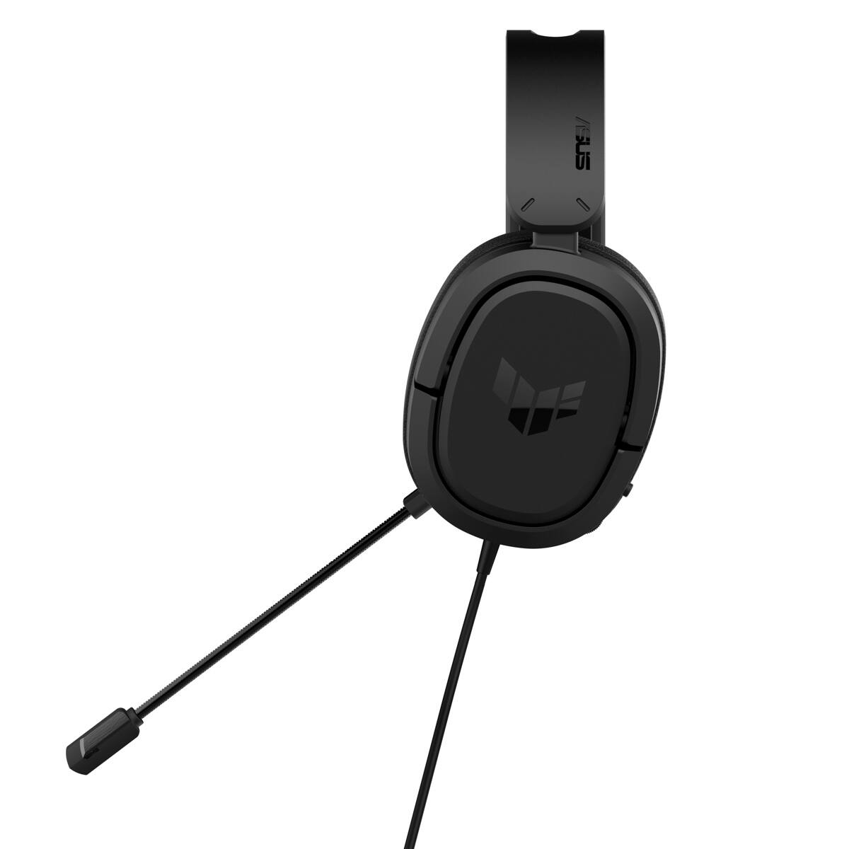 Alt View 2. ASUS - ASUS TUF Gaming H1 Wired Gaming Headset, Black - Black.