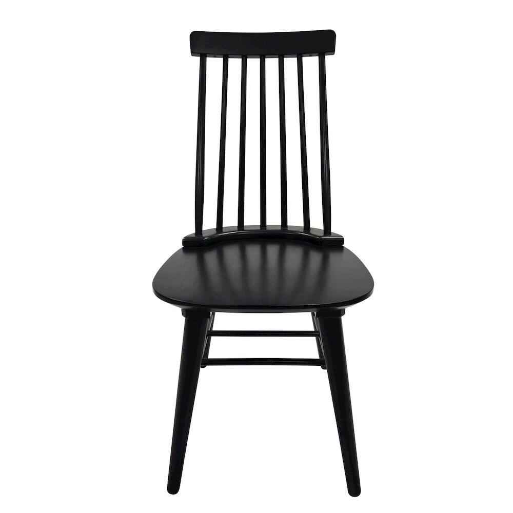 Alt View 1. Carolina Chair & Table - Eton Dining Chair - Antique Black - Black.