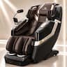 KoziSense - KZ-313 3D Heated Jade Stone Roller Massage Chair,Deep Zero Gravity,SL-Track,Heat,Backlit Touch Screen,Wireless Charger - Black and Brown