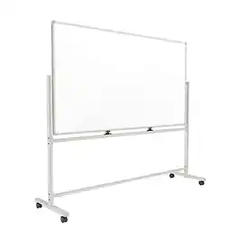 TRU RED - TRU RED™ Magnetic Painted Steel Mobile Dry Erase Board, Aluminum Frame, 40"H x 72"W (TR62829)