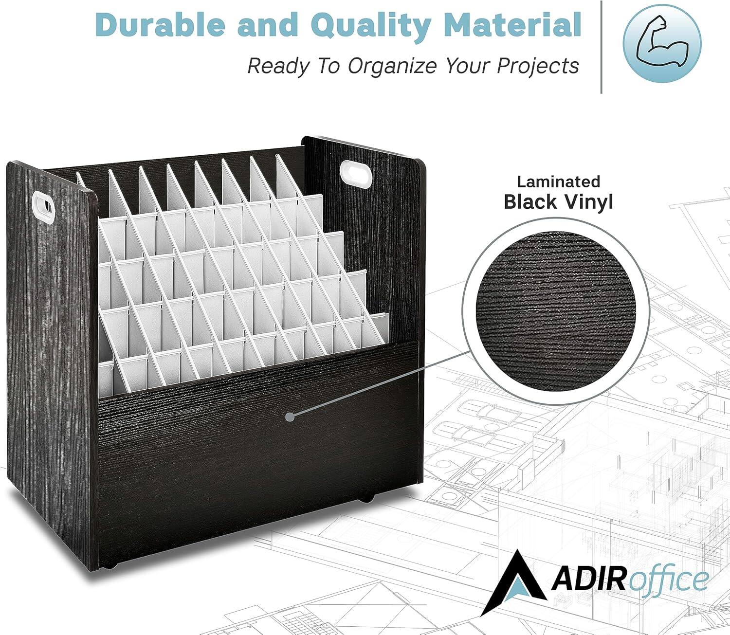 Durable and Quality Material
Ready To Organize Your Projects
Laminated Black Vinyl
ADIR office