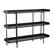 Alt View 11. Martha Stewart - Emmett Display Bookcase with Vertical Steel Posts - Black Wood Grain/Oil Rubbed Bronze Frame.