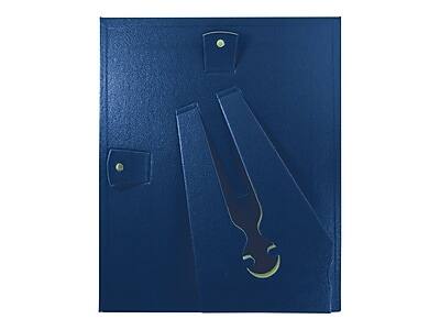 Alt View 2. NuDell - NuDell Vinyl/Cardboard Certificate Frames, Leatherette 2/Pack (21201) - Blue.