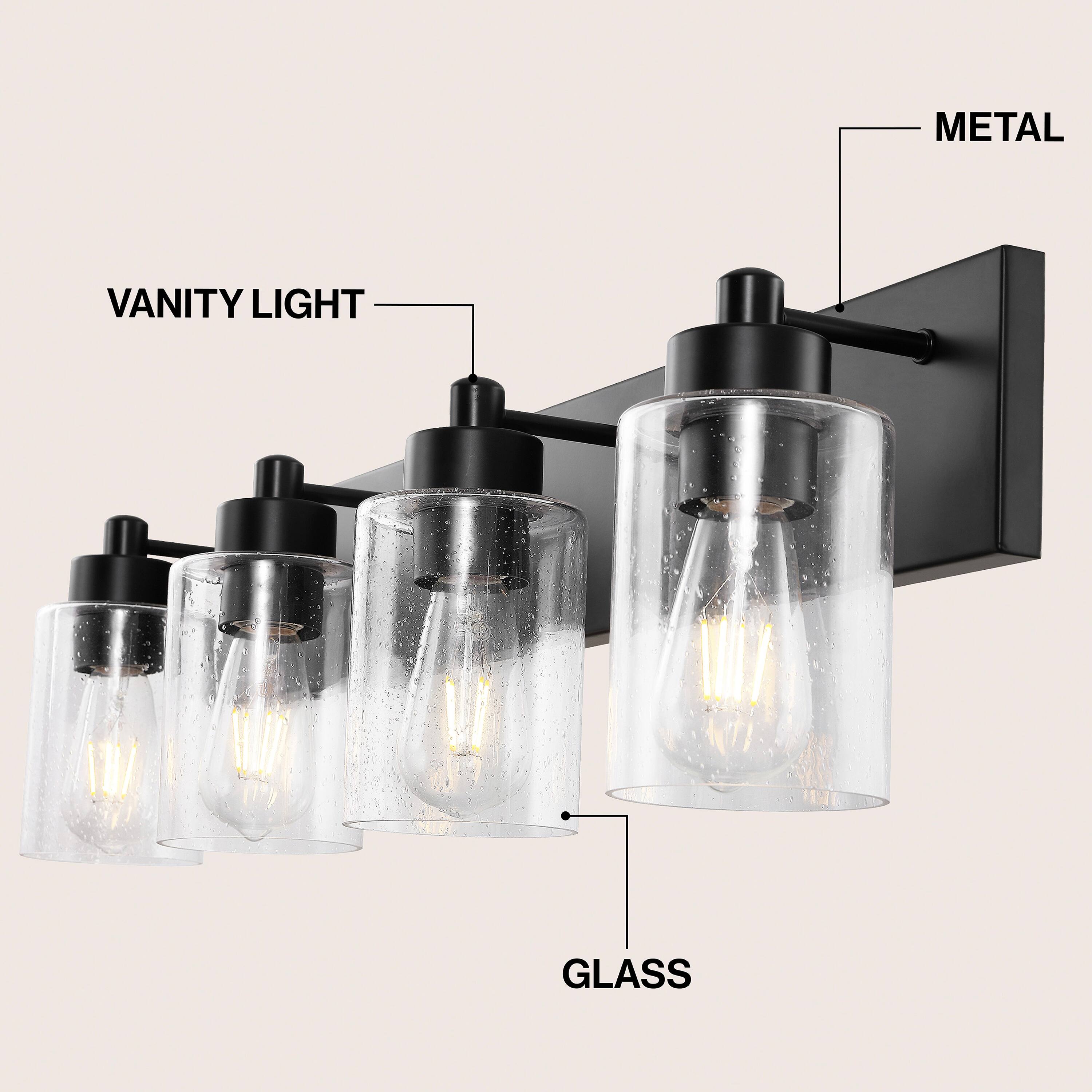 METAL VANITY LIGHT GLASS