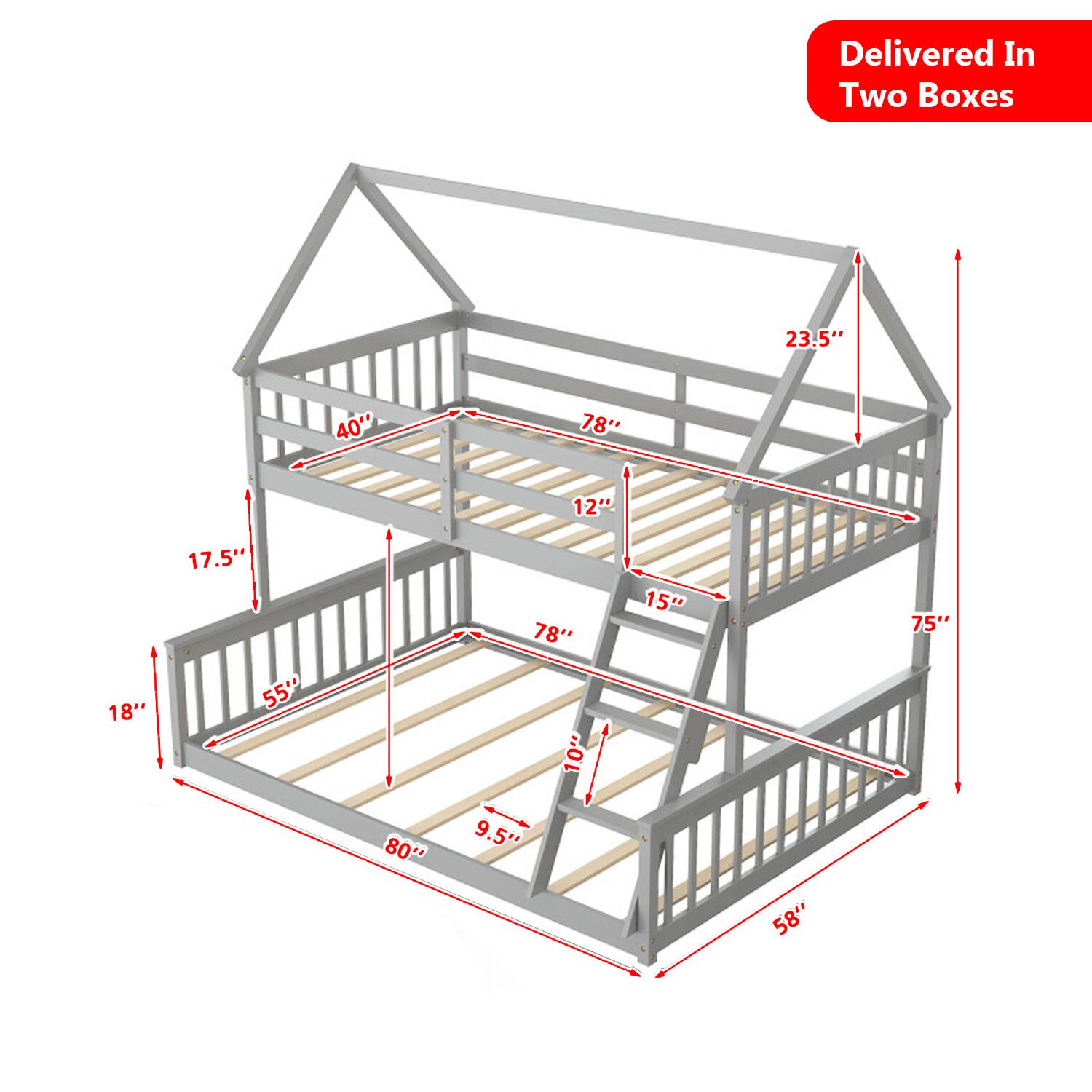 Delivered In Two Boxes

23.5"  
40"  
78"  
12"  
18"  
17.5"  
55"  
78"  
10"  
15"  
75"  
80"  
9.5"  
58"