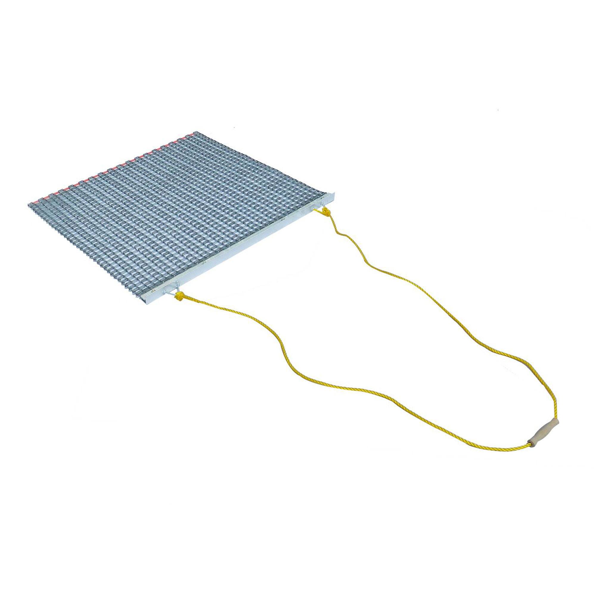 Alt View 4. Yard Tuff - Yard Tuff 33HPDM ATV/UTV 3' x 3' Zinc & Steel Field Surface Leveling Drag Mat - Silver.