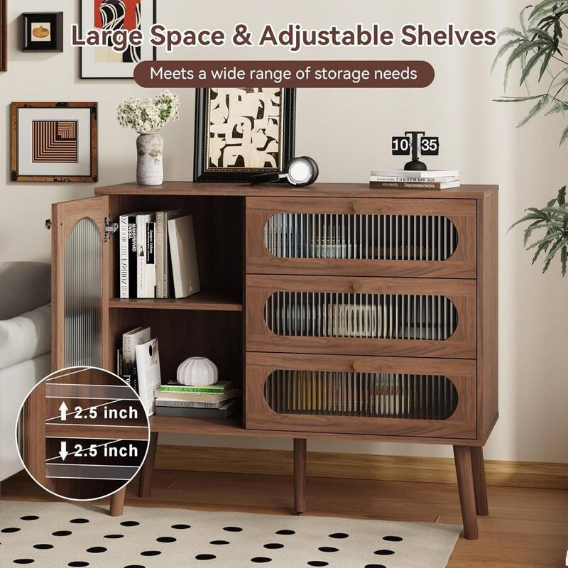 Large Space & Adjustable Shelves  
Meets a wide range of storage needs  

10 35  
OB S k  

2.5 inch  
2.5 inch