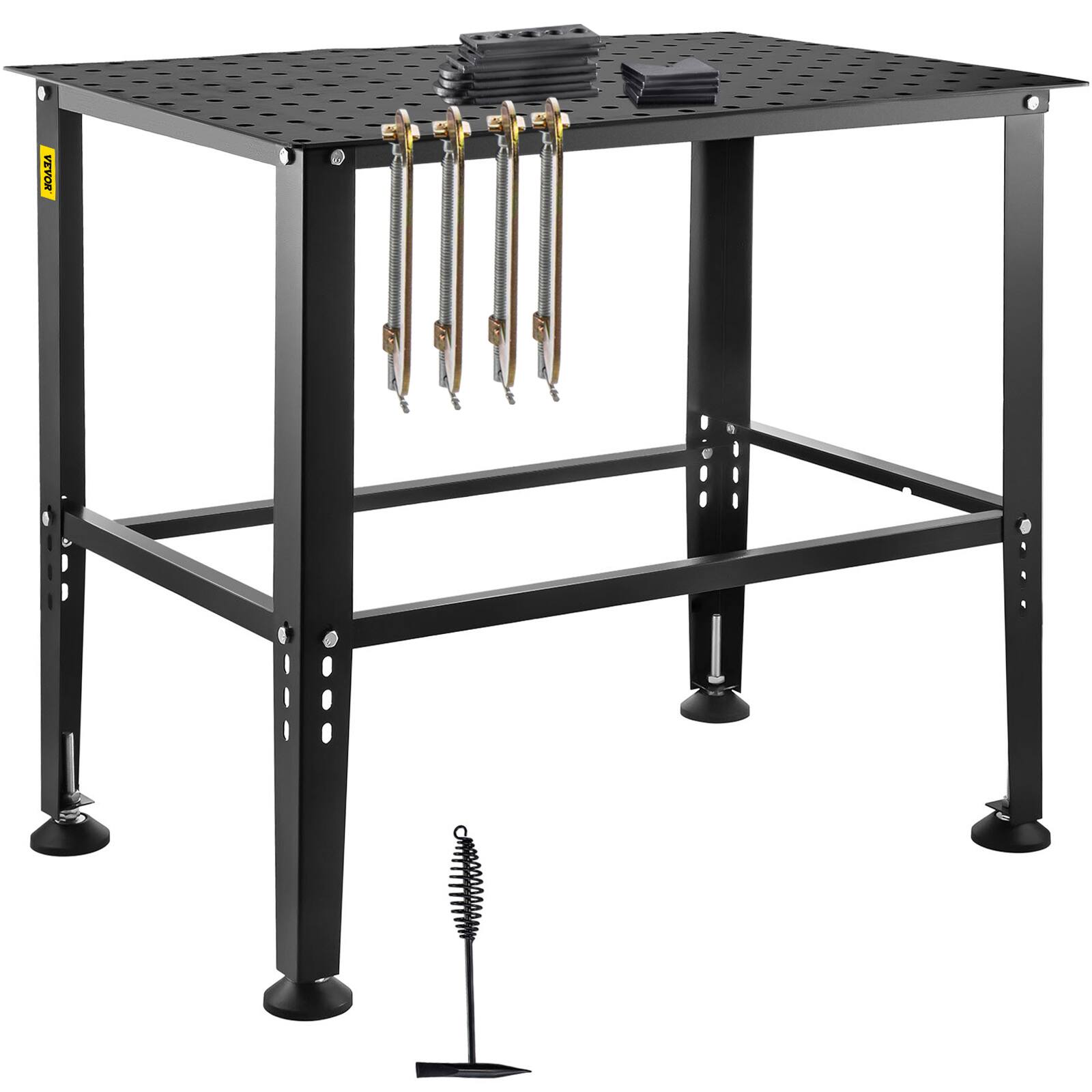 VEVOR - Welding Table 36" x 24", 800LBS Capacity Welding Workbench Table, Heavy-Duty Work Bench - Black