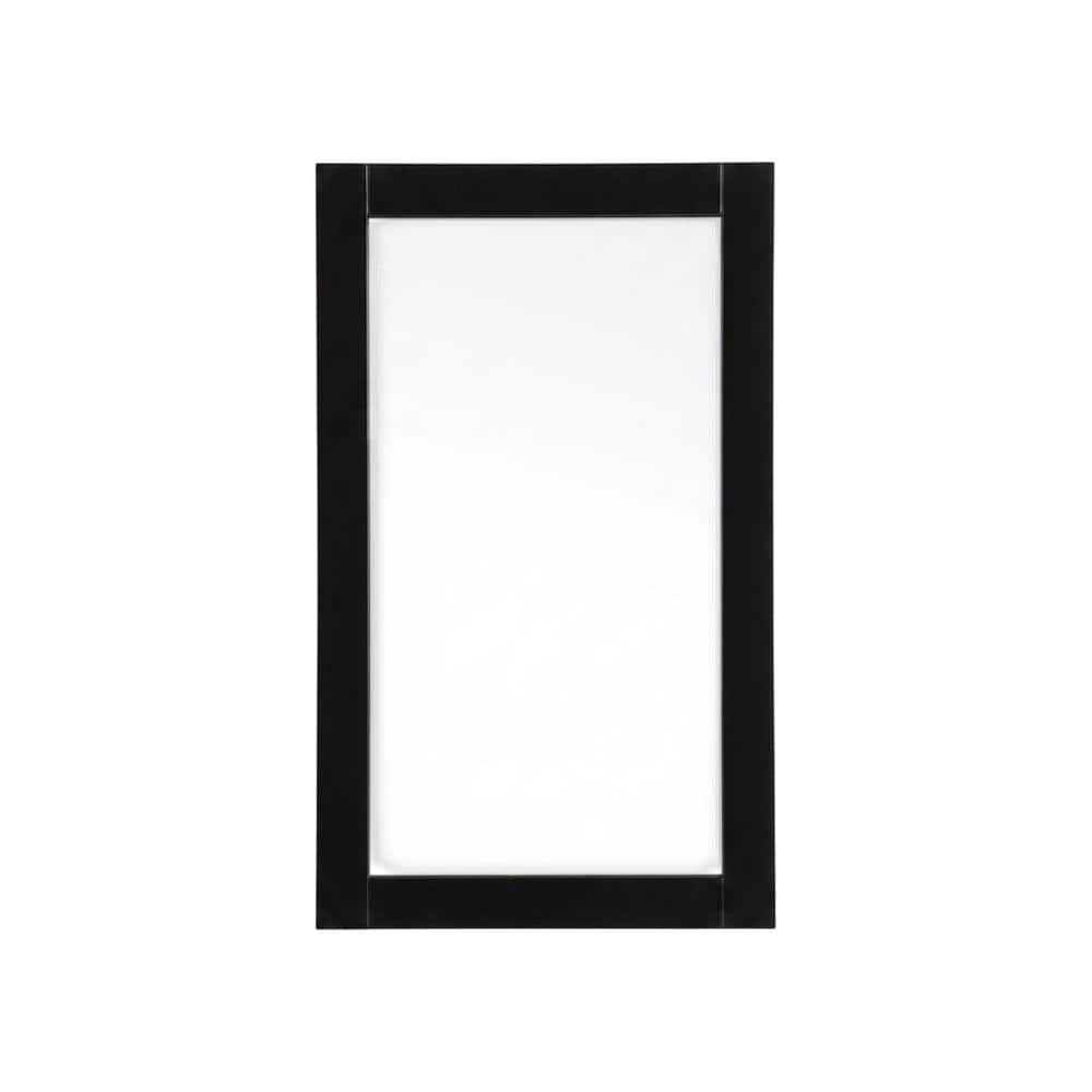 Elegant Decor - Aqua vanity mirror 18x32 inch in - Black