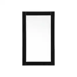 Elegant Decor - Aqua vanity mirror 18x32 inch in - Black