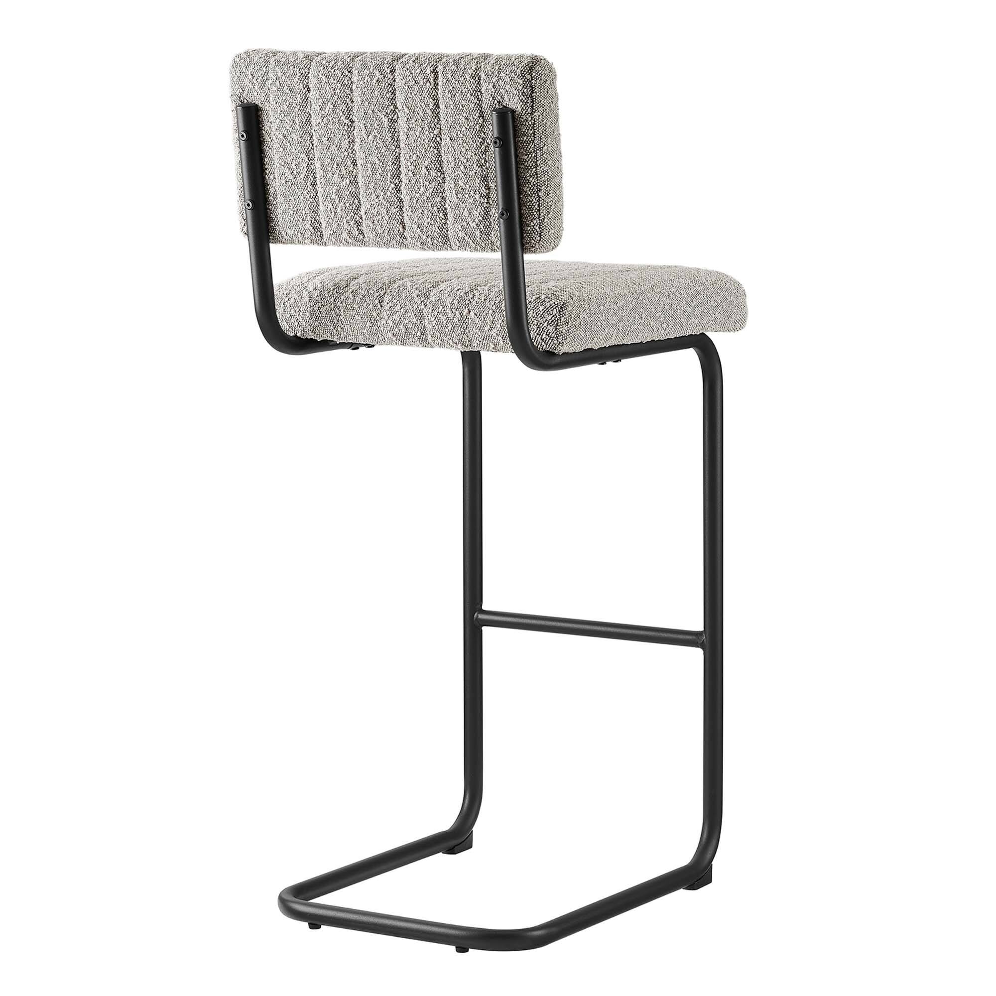 Alt View 4. Modway - Parity Boucle Bar Stools Set of 2 by Modway - Black Taupe.