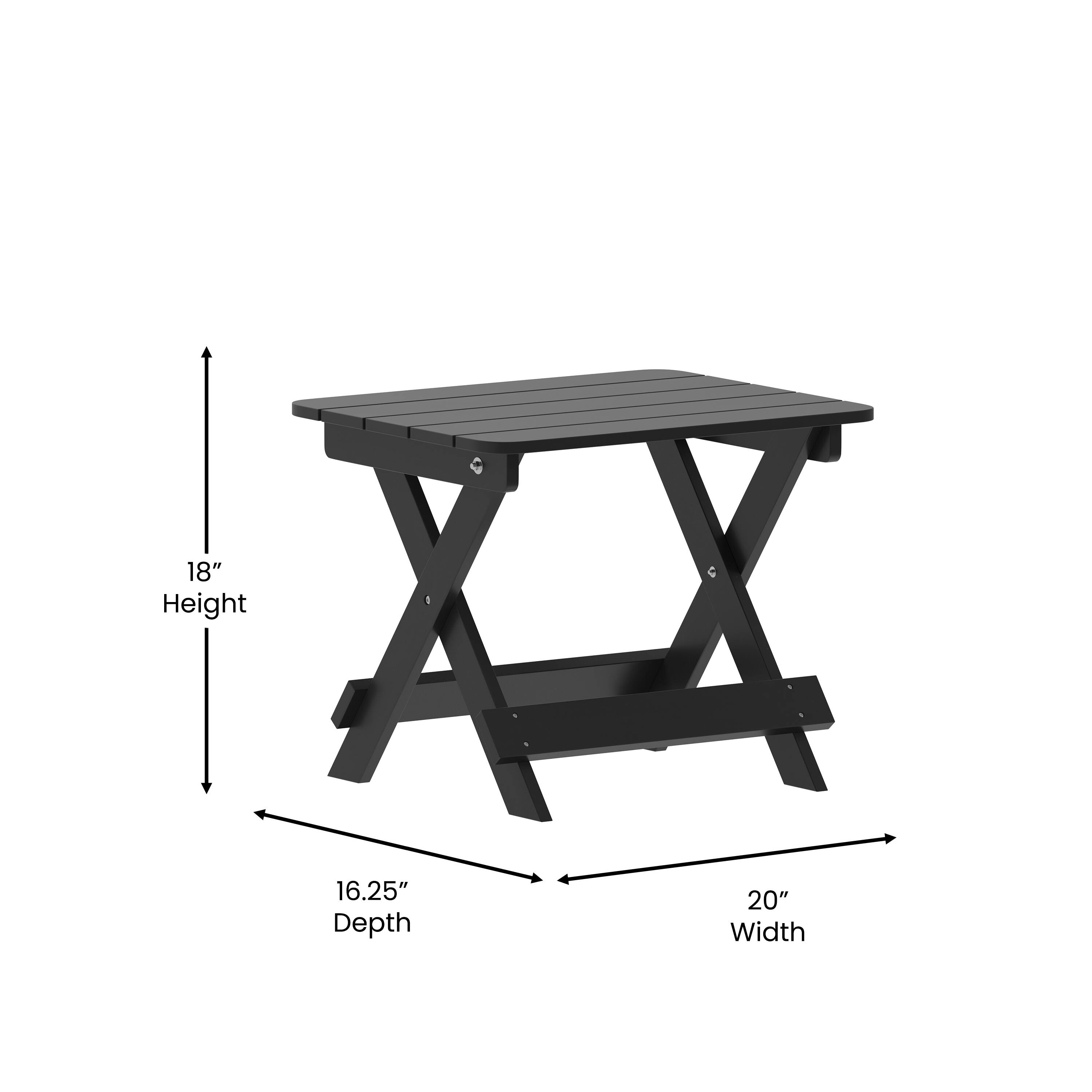 18" Height, 16.25" Depth, 20" Width